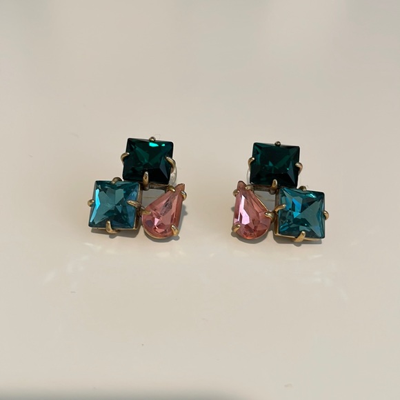 J. Crew Jewelry - J CREW | Tri-Colour stone earrings